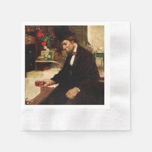 President Abraham Lincoln med Ro och Hat Pappersservett