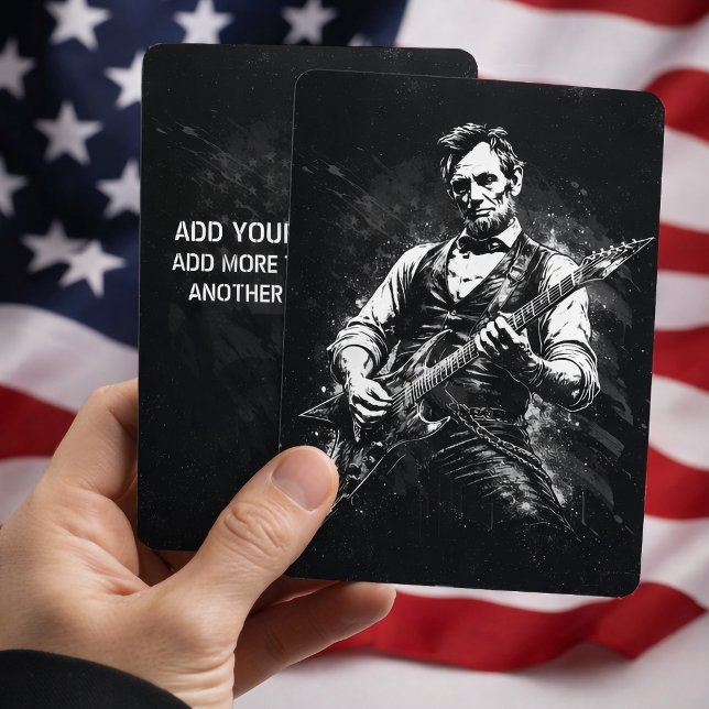 President Abraham Lincoln spelar gitarr Inbjudningar (Skapare uppladdad)