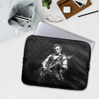 President Abraham Lincoln spelar gitarr Laptop Fodral