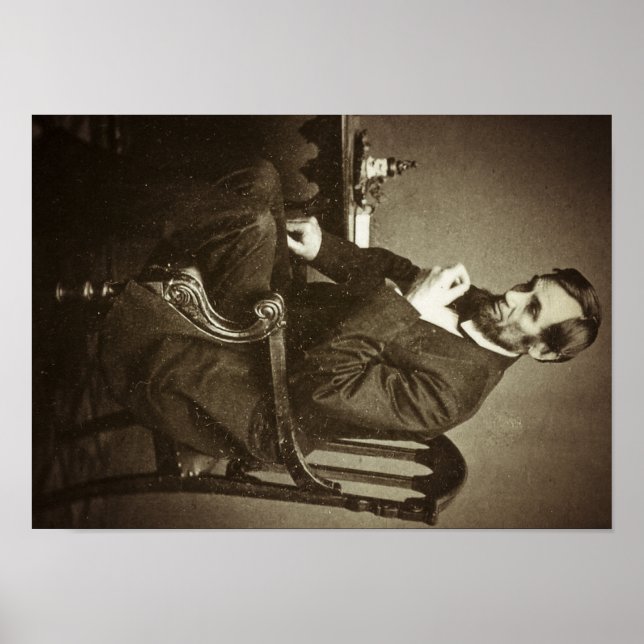 President Abraham Lincoln STEREOVIEW SÄLLSYNT VINT Poster (Framsidan)