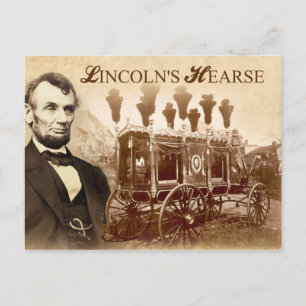 President Abraham Lincoln's Horse-dragen Hearse Vykort