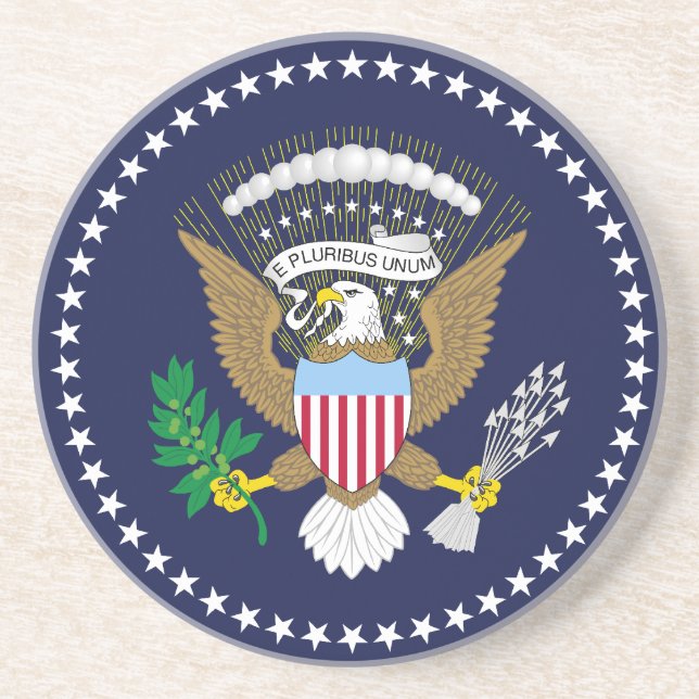 President av Amerikas förenta stater som förenas Underlägg Sandsten (Framsidan)
