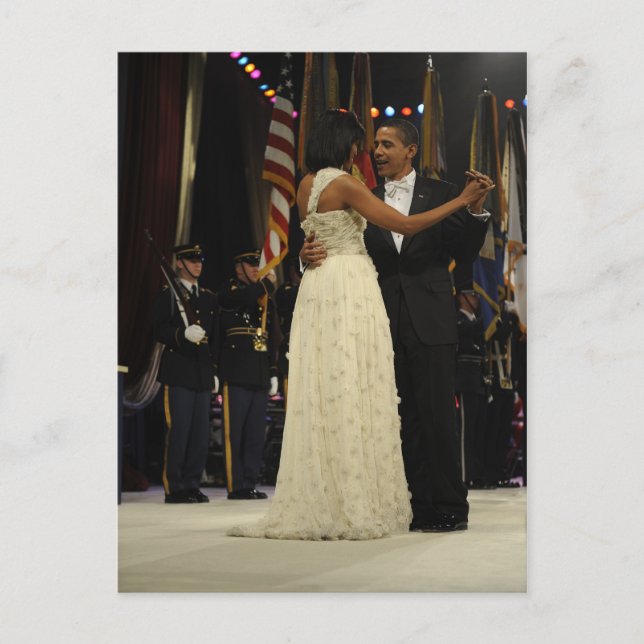 President Barack & Michele Obama Vykort (Framsida)