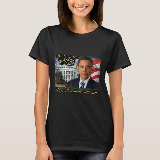 President Barack Obama 2008-2016 U.s. president T Shirt (Framsida)