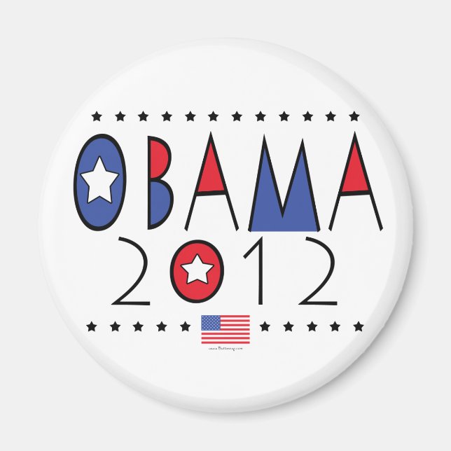 President Barack Obama 2012 Gear Magnet (Framsidan)