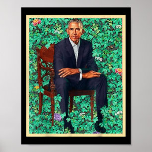 President Barack Obama 2028 Porträtt Patriotic Dem Poster