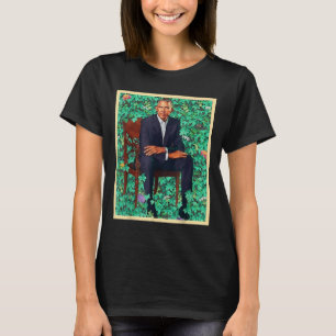 President Barack Obama 2028 Porträtt Patriotic Dem T Shirt