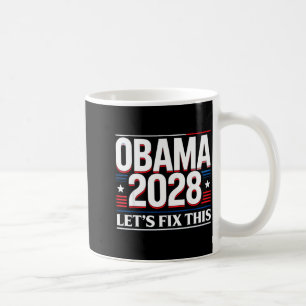 President Barack Obama 2028 Rporträtt Patriotisk D Kaffemugg