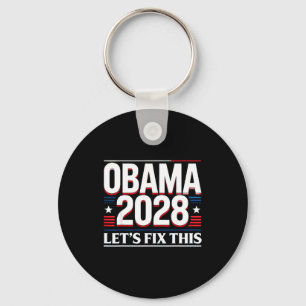 President Barack Obama 2028 Rporträtt Patriotisk D Nyckelring