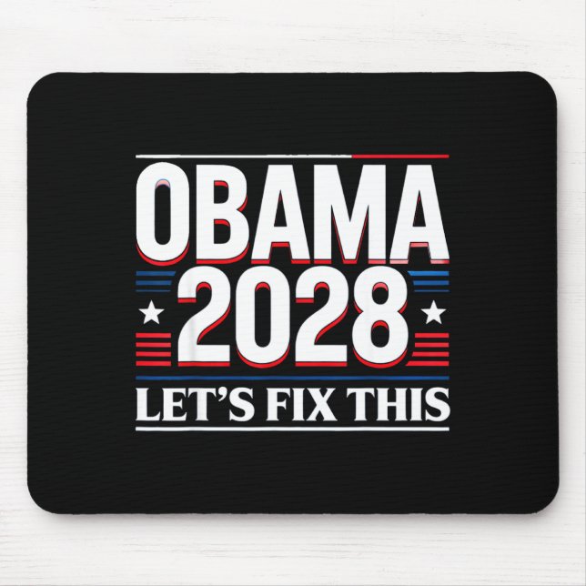 President Barack Obama 2028 Rtrait Patriotic Democ Musmatta (Framsidan)