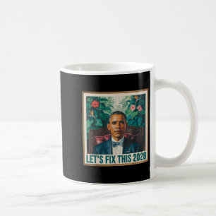 President Barack Obama 2028 Rtrait Patriotisk Demo Kaffemugg