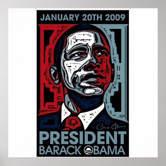 President Barack Obama 20 januari 2009 Poster (Framsidan)