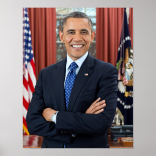 President Barack Obama 2:a mandatperioden officiel Poster