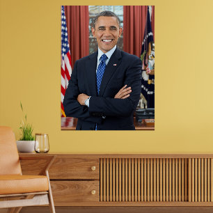 President Barack Obama 2:a mandatperiodens officie Poster