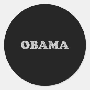 President Barack Obama, 70-talets Vintage Gift Runt Klistermärke