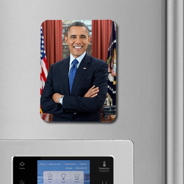 President Barack Obama, andra Officiellen, Porträt Magnet (President Barack Obama 2nd Term Official Portrait Magnet)