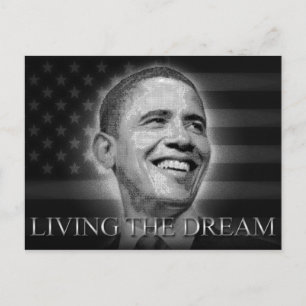 President Barack Obama - Att leva i drömmen Vykort