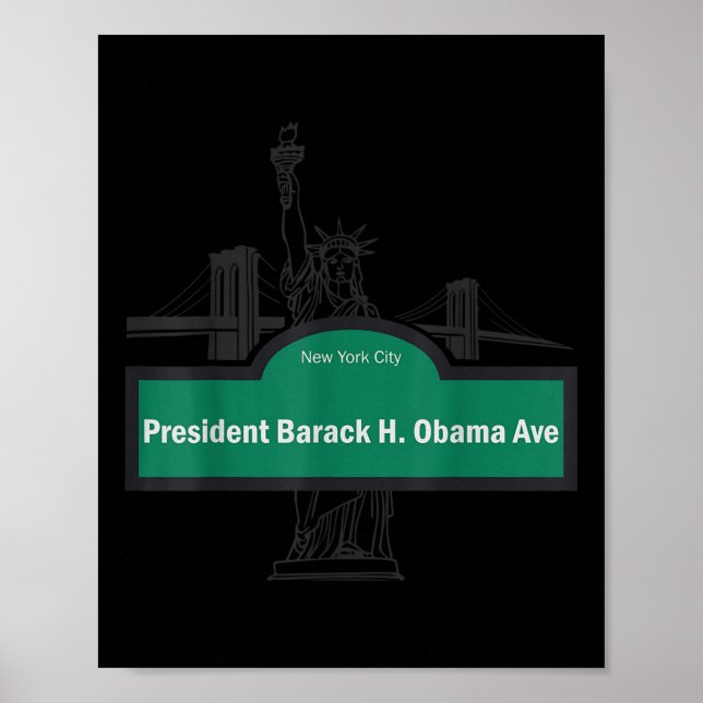 President Barack Obama Ave. Poster (Framsidan)
