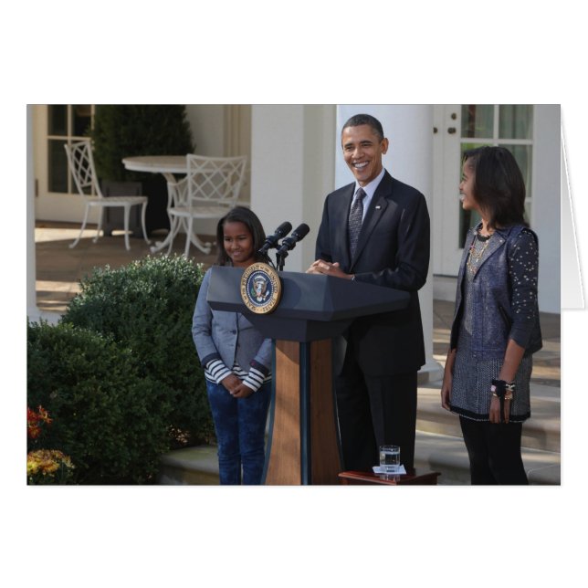 President Barack Obama benådar Hälsningskort (Framsidan Horizontal)