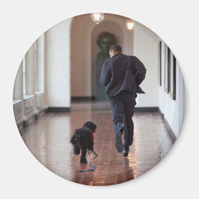 President Barack Obama & Bo Magnet (Framsidan)