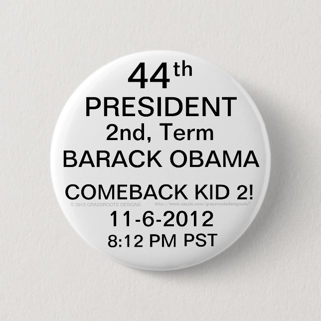 PRESIDENT BARACK OBAMA COMEBACK KID 2! 11-6-2012 KNAPP (Framsida)