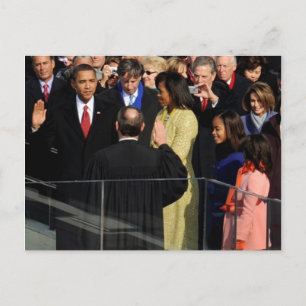 President Barack Obama & Family Vykort