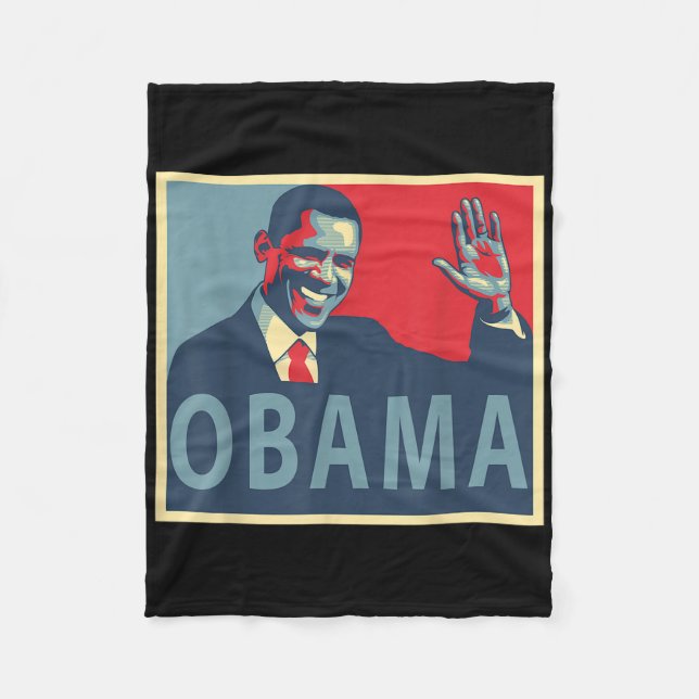 President Barack Obama Fleecefilt (Framsidan)