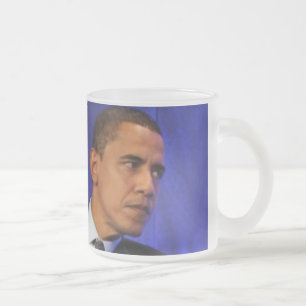 President Barack Obama Frostad Glasmugg