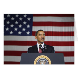 President Barack Obama Hälsningskort