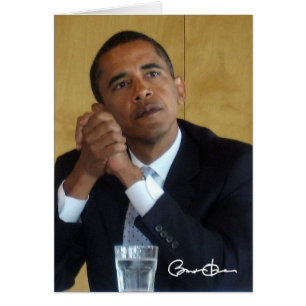 President Barack Obama Hälsningskort