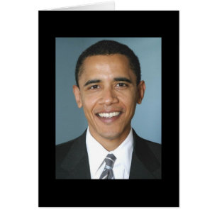 President Barack Obama Hälsningskort