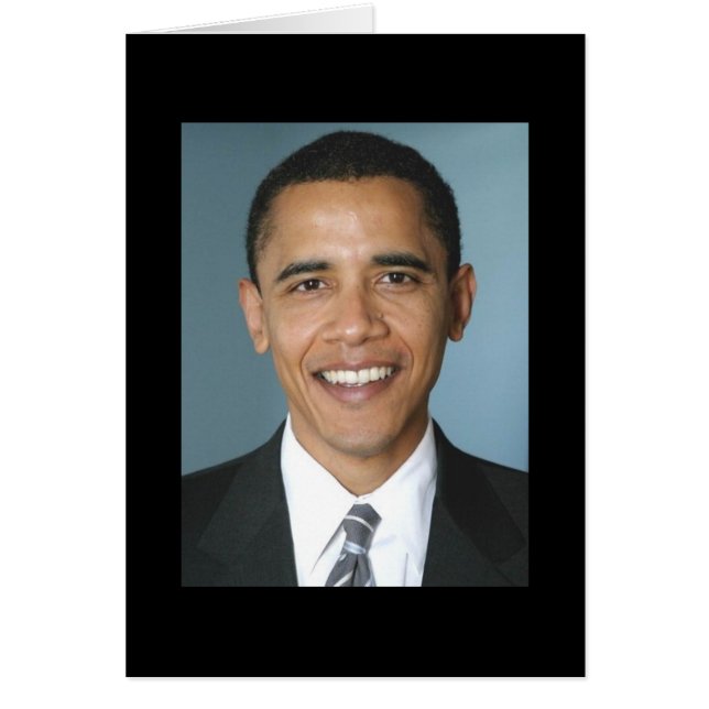 President Barack Obama Hälsningskort (Framsidan)