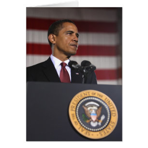 President Barack Obama Hälsningskort