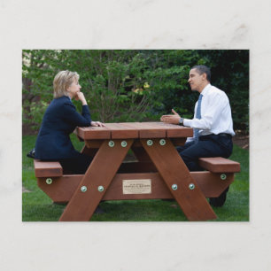 President Barack Obama & Hillary Clinton Vykort