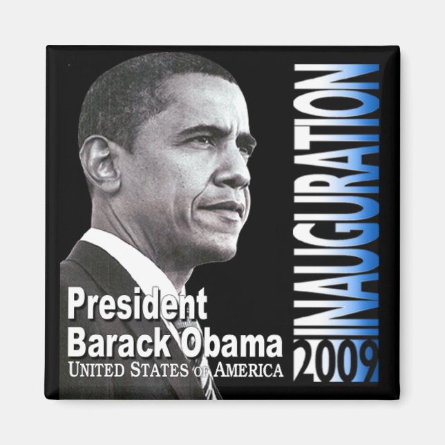 President Barack Obama Inviguration 2009 Magnet (Framsidan)