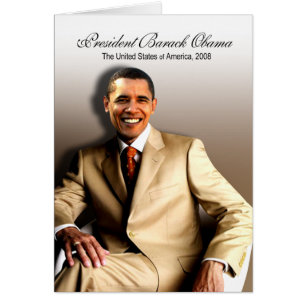 President Barack Obama (klassikern) Hälsningskort