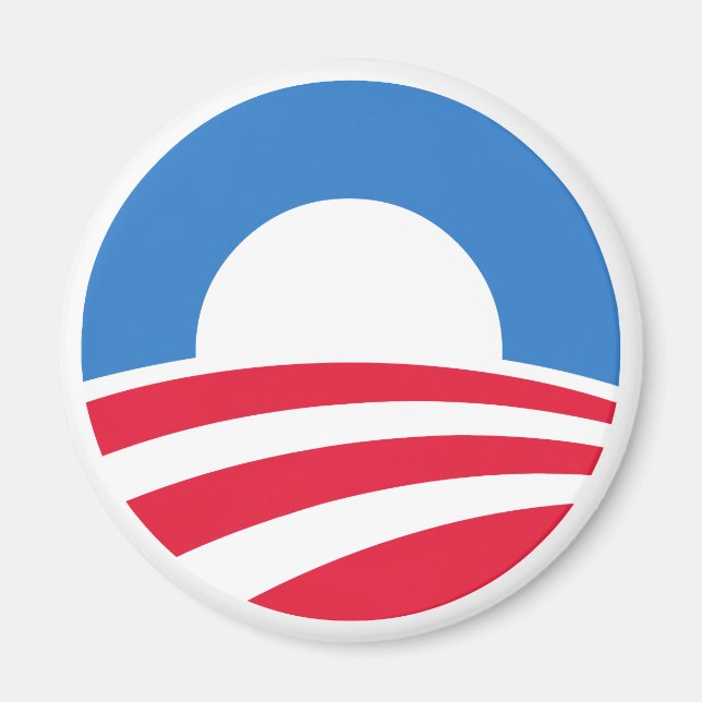 President Barack Obama Logotyp Magnet (Framsidan)