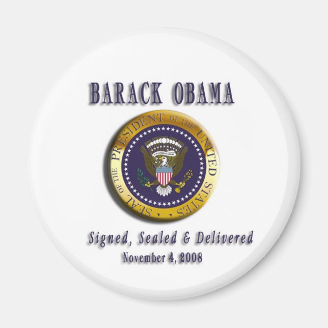 PRESIDENT BARACK OBAMA MAGNET (Framsidan)