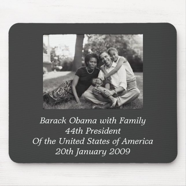 President Barack Obama med familjen Musmatta (Framsidan)