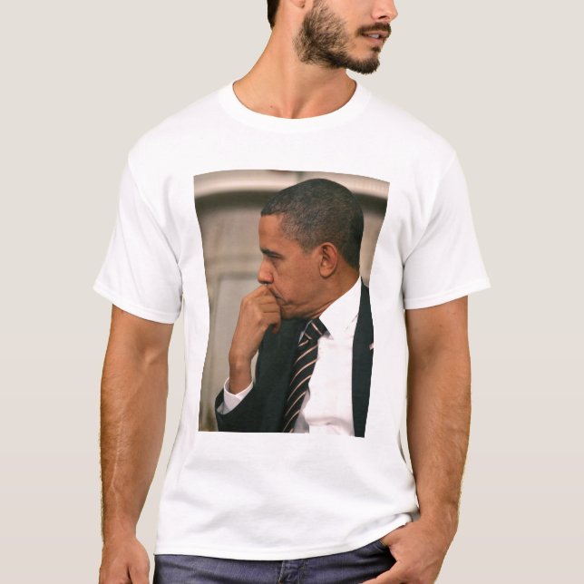 President Barack Obama möter president Tee Shirt (Framsida)