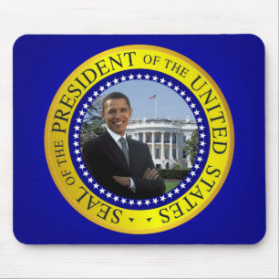 President Barack Obama Mousepad - blått Musmatta