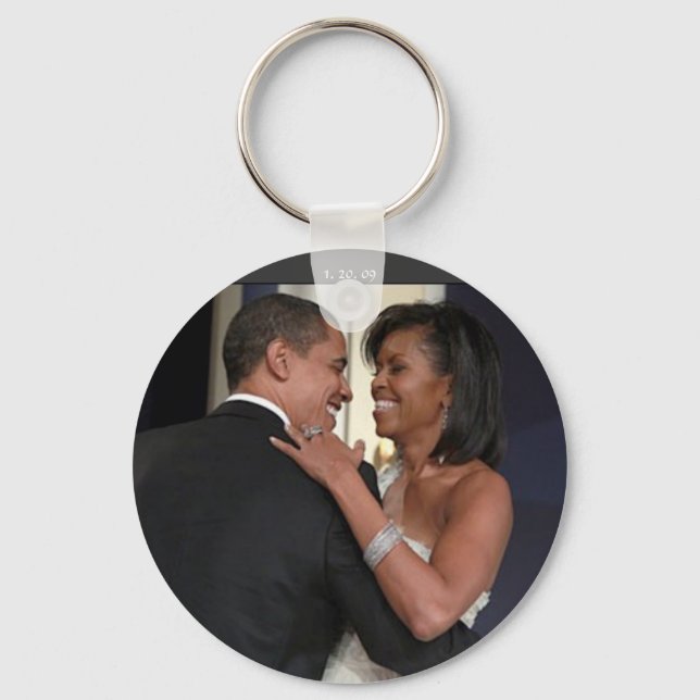 President Barack Obama och 1:a L... Nyckelring (Framsida)