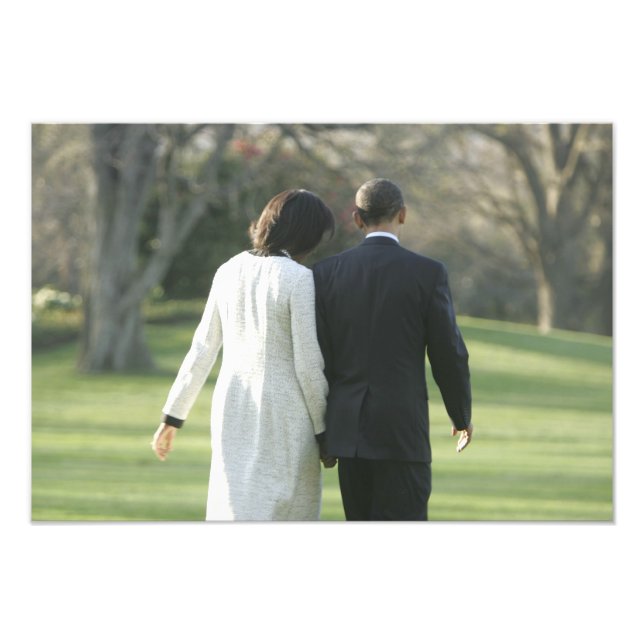 President Barack Obama och första damen Michelle Fototryck (Framsidan)