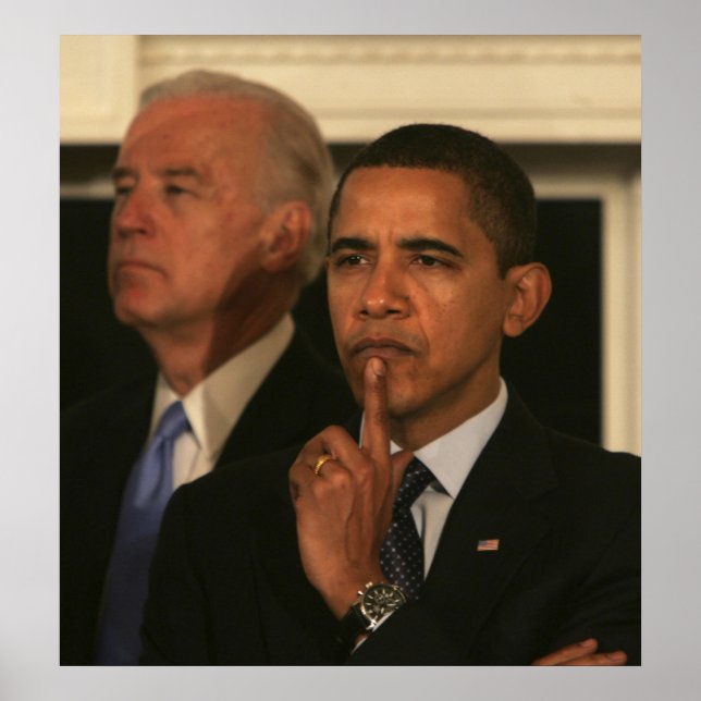 President Barack Obama och Vicens president Poster (Framsidan)