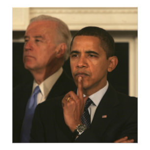 President Barack Obama och vicepresident Fototryck