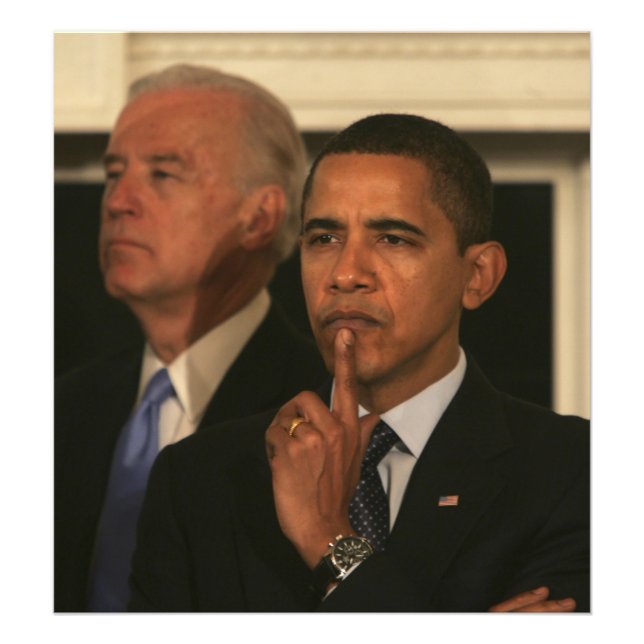 President Barack Obama och vicepresident Fototryck (Framsidan)