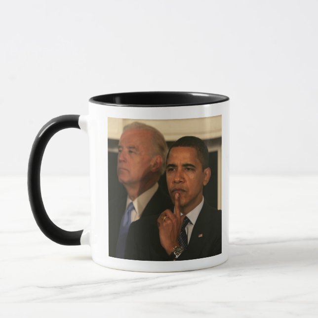 President Barack Obama och vicepresident Mugg (Vänster)