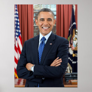President Barack Obama Officiell 2:a term Photo SM Poster