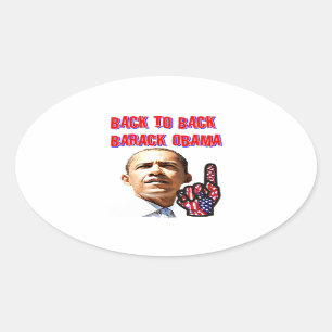 President Barack Obama_ Ovalt Klistermärke