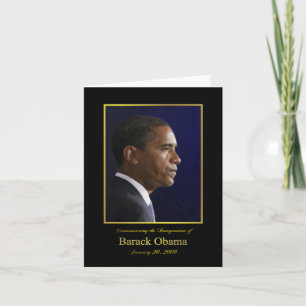 President Barack Obama - Papprare hälsningskort Kort